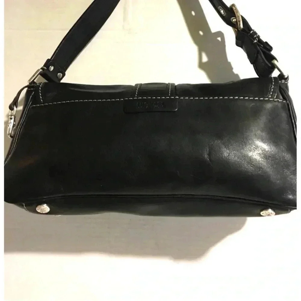 Michael Kors black leather shoulder handbag - Picture 2 of 12